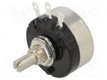 Potentiometer  shaft, 10k, 1W, 10%, 6mm, carbon, 1kV, -10....85C