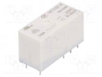 Relay  electromagnetic, DPDT, Ucoil  230VAC, 8A, 8A/250VAC, HF115F