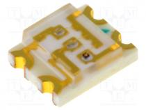 LED, RGB, SMD, 1210, 3.2x2.6x1.1mm, 120, d  470nm,525nm,624nm