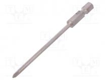 Screwdriver bit, Phillips, PH0, Overall len  90mm, PROFESSIONAL