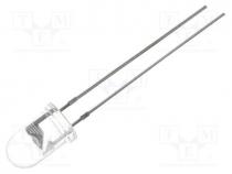 LED, red, 5mm, 1560÷3000mcd, 60, Front  convex, 1.8÷2.4VDC