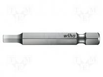 Screwdriver bit, hex key, HEX 2.5mm, Overall len  70mm