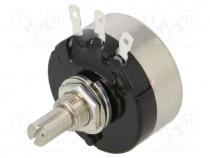 Potentiometer  shaft, 1k, 1W, 10%, 6mm, carbon, 1kV, -10÷85C, 280