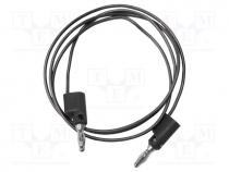 Test lead, 5A, banana plug 4mm,both sides, Urated  300V, Len  1.5m