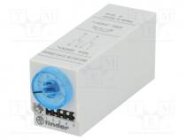 Timer, 0,05s÷100h, DPDT, 250VAC/10A, Usup  230VAC, 230VDC, 85, PIN  8