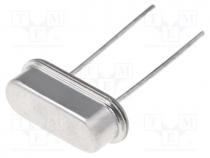 Resonator  quartz, 3.2768MHz, 30ppm, 12pF, THT, HC49-S