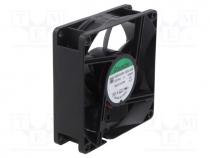 Fan  DC, axial, 24VDC, 80x80x25mm, 101.9m3/h, 47.5dBA, ball, IP68