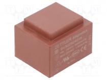 Transformer  encapsulated, 1.5VA, 230VAC, 24V, 63mA, PCB