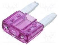 Fuse  fuse, 3A, 32VDC, automotive, 11mm, Mini