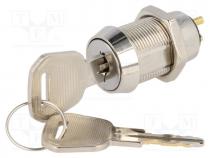 Switch  key switch, Stabl.pos  2, Switch.method  OFF-ON, Key  flat