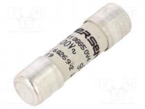 Fuse  fuse, 4A, 500VAC, 250VDC, gG, ceramic,cylindrical,industrial