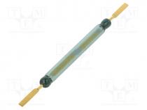 Reed switch, Range  50÷60AT, Pswitch  100W, Ø5.5x52mm, 3A, max.300V