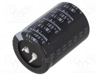 Capacitor  electrolytic, SNAP-IN, 1000uF, 400VDC, Ø35x50mm, 20%
