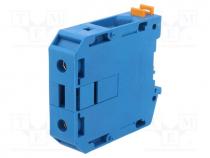Splice terminal  rail, UKH, 192A, 1kV, for DIN rail mounting, blue