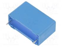 Capacitor  polypropylene, 0.47uF, 630VDC, 305VAC, THT, 10%, 22.5mm