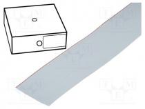 Wire  ribbon, 1.27mm, stranded, Cu, unshielded, PVC, grey, 30.5m