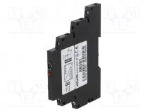 Converter  temperature, 10÷36VDC, OUT 1  4÷20mA, 6.2x76.9x99.1mm