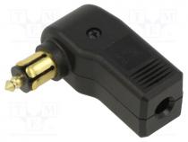 Cigarette lighter plug, car lighter mini socket x1, Inom  3A
