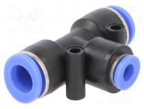 Push-in fitting, reductive,T-tap splitter, -0.95÷15bar, PBT