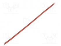 Insulating tube, fiberglass, brick red, -60÷250C, Øint  500um