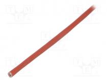 Insulating tube, fiberglass, brick red, -60÷250C, Øint  2.5mm