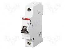 Circuit breaker, 230/400VAC, Inom  10A, Poles  1, Charact  B, 6kA