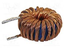 Inductor  wire, THT, 47uH, 15A, 10m, Inductor  toroidal, Ø  32.5mm