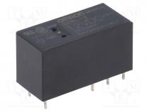 Relay  electromagnetic, DPDT, Ucoil  12VDC, Icontacts max  8A, G2RL