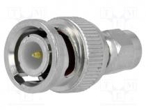 Adapter, BNC plug,SMA male