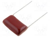 Capacitor  polyester, 330nF, 250VDC, 10mm, 10%, 12x6.5x12mm, ECQE