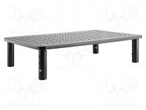 Monitor stand, 20kg, plastic,steel, 370x235x120mm, monitor x1