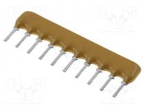 Resistor network  X, 2%, 220, No.of resistors  9, -55÷125C, 0.2W