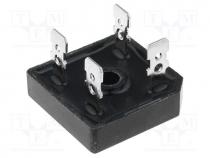 Bridge rectifier  single-phase, Urmax  1kV, If  50A, Ifsm  500A