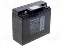 Rechargeable acid cell 12V 17Ah 181x76x167 Panasonic