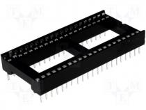 Socket for DIL ICs 42pin dense 15,24mm RM1,778mm