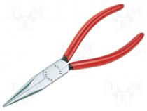 Pliers, long, flat nose for gripping and bending