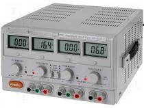 Laboratory power supply unit 2x0-30V/3A 5V/3A