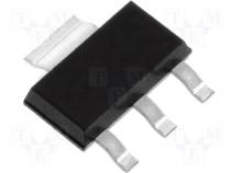 Integrated circuit voltage reg. 3,3V 0,8A LDO SOT223