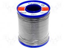 Solderwire, lead free, with copper addition 1,0mm/1,0kg