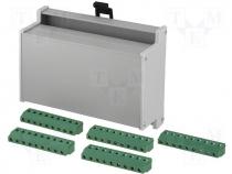 Enclosure for DIN alumnium 151x115x55mm