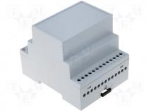 Box for DIN rail mounting 71x71x90mm