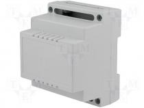 Enclosure DIN rail mount 65x89x70 screw mount