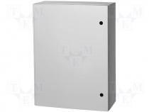 Wall mounting enclosure Fibox CAB P 835x635x300mm grey