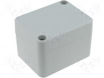 Enclosure Fibox Euronord ABS 65x50x45mm grey cover