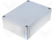 Fibox ABS plastic enclosure 180x130x60mm grey cover