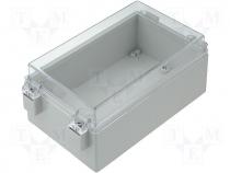 Enclosure universal ABS tran. cover PC IP65 165x105x75