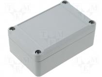 ABS enclosure 98x64x38mm EUROMAS II lid with memb.ar.