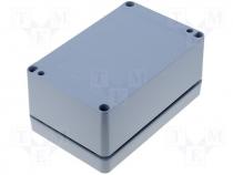 Aluminium sealed enclosure 125x80x57mm