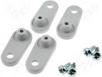 Bracket 4-piece kit for hanging MNX cabinets