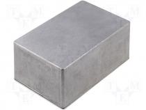 Sealed aluminium enclosure 187x119x82 mm